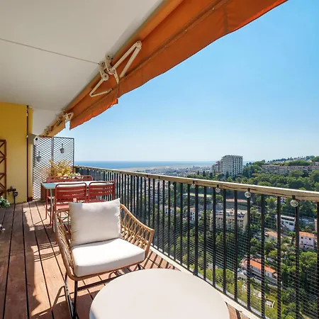 Appartement Renting - Abbaye - Luxury Penthouse Sea View Pool Tennis Parking Nice